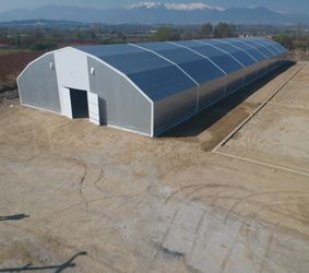 Prismatic storage tent